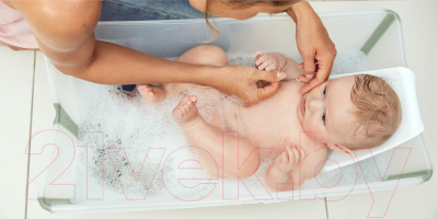 Ванночка детская Stokke Flexi Bath Bundle с горкой (Green)