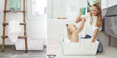 Ванночка детская Stokke Flexi Bath Bundle с горкой (Green)
