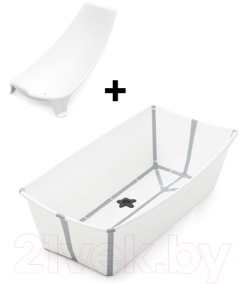 Ванночка детская Stokke Flexi Bath Макси Bundle с горкой (белый)