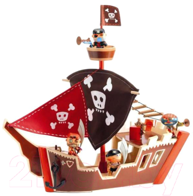 Корабль игрушечный Djeco Пиратский / 06830