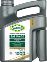 Моторное масло Yacco VX 1000 LE 5W30 (4л) - 