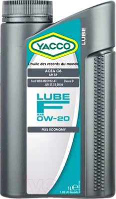 Моторное масло Yacco Lube F 0W20 (1л)