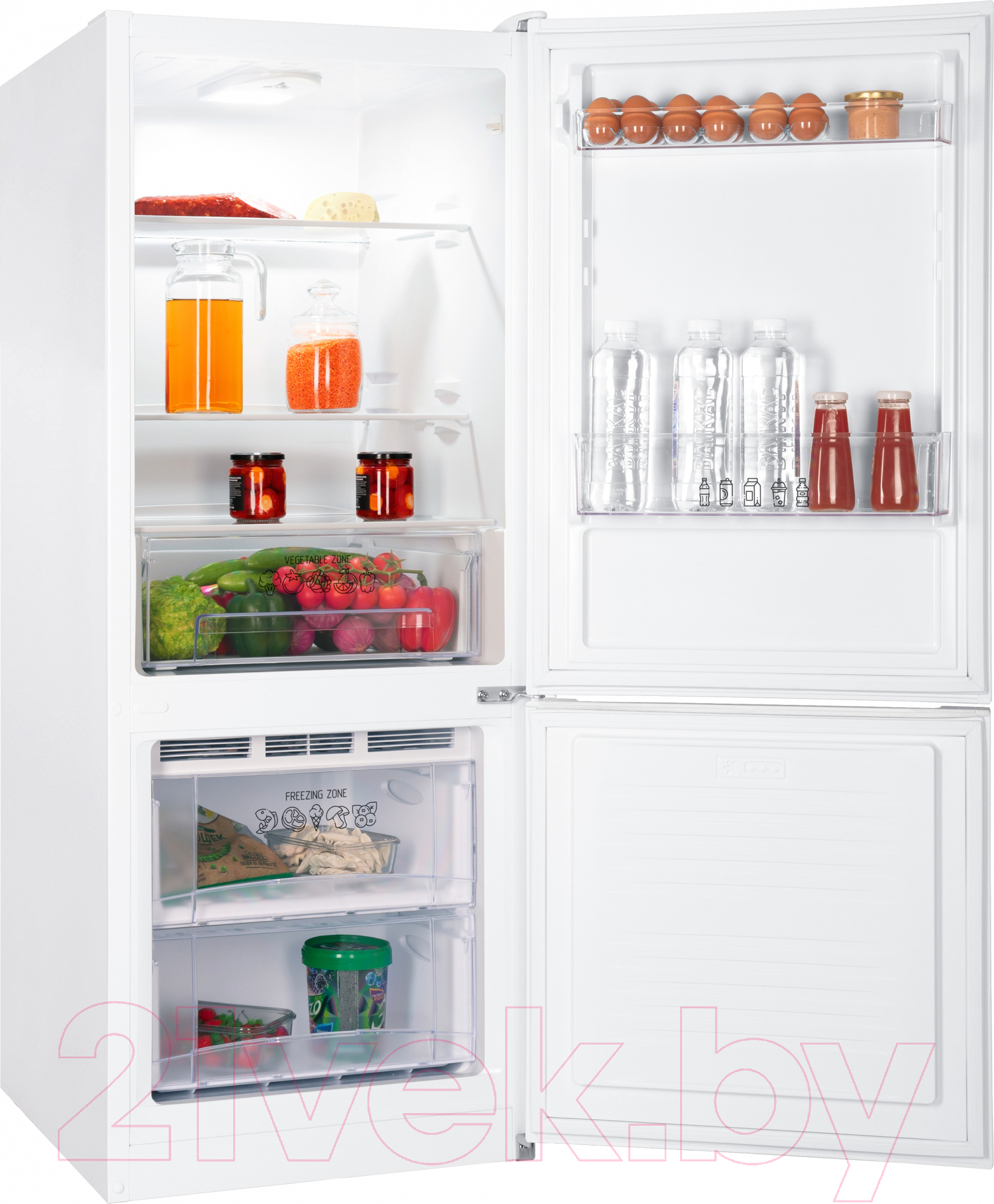 Холодильник с морозильником Nordfrost FRB 721 W