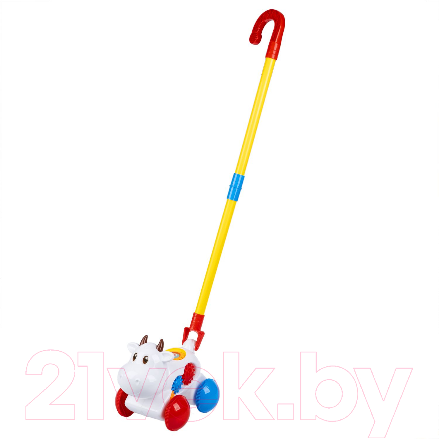 Игрушка-каталка Bondibon Коровка с ручкой / ВВ6189 — фото 3