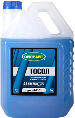 Тосол Oil Right -40 / 5012 (5кг, синий)