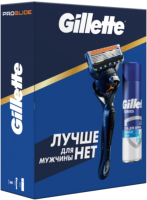 Набор для бритья Gillette Fusion ProGlide Flexball Станок+1 кассета+Гель для бритья (200мл) - 