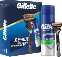 Набор для бритья Gillette Fusion ProGlide Flexball Станок+1 кассета+Гель для бритья Алоэ (200мл) - 