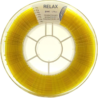 Пластик для 3D-печати REC Relax 1.75мм 750г / rr2s2132 (прозрачный желтый) - 