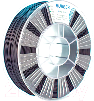 Пластик для 3D-печати REC Rubber 1.75мм 750г / rr6f2111 (черный)