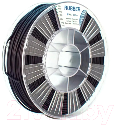 Пластик для 3D-печати REC Rubber 2.85мм 750г / rr6f2112 (черный)