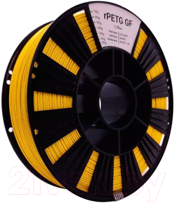 Пластик для 3D-печати REC Petg GF 1.75мм 750г / rr2b2114 (желтый)