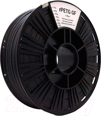 Пластик для 3D-печати REC Petg GF 1.75мм 2кг / rr2b3112 (черный)