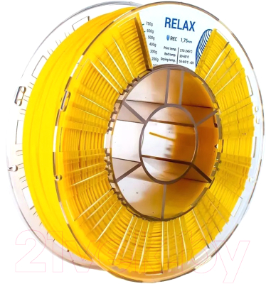 Пластик для 3D-печати REC Relax 1.75мм 750г / rr2s2125 (желтый)
