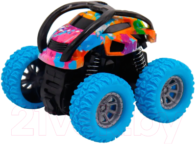Автомобиль игрушечный Funky Toys Перевертыш с принтом / FT9791-4 (голубой)