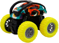 Автомобиль игрушечный Funky Toys Перевертыш с принтом / FT9791-3 (желтый) - 