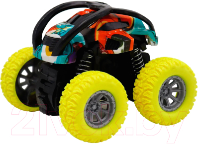 Автомобиль игрушечный Funky Toys Перевертыш с принтом / FT9791-3 (желтый)