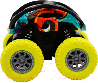 Автомобиль игрушечный Funky Toys Перевертыш с принтом / FT9791-3 (желтый)
