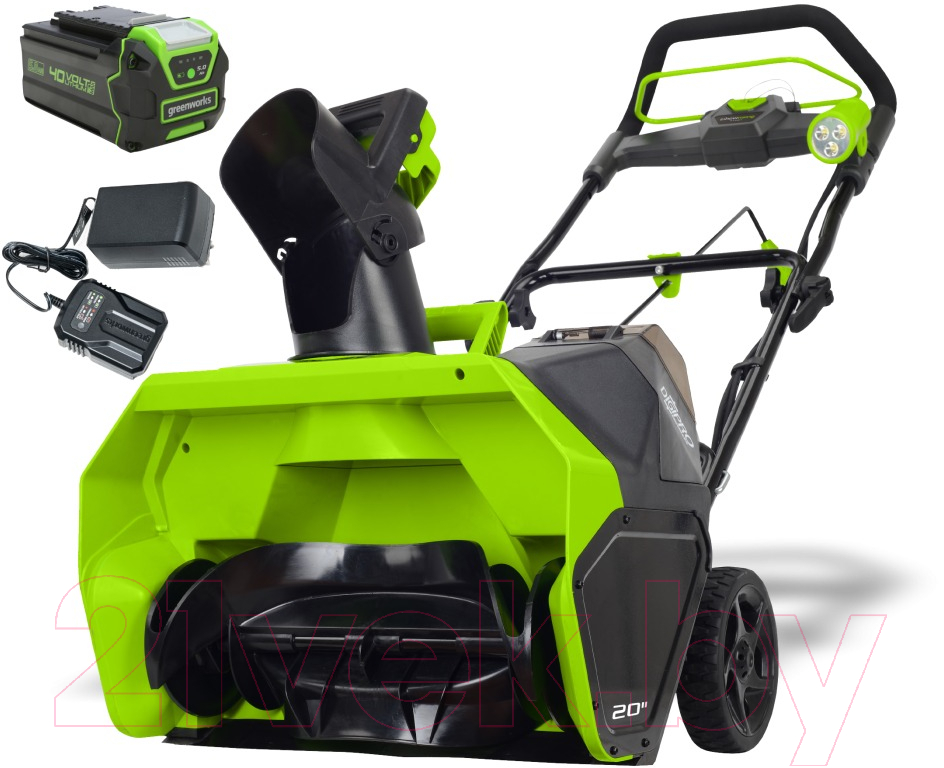 Снегоуборщик электрический Greenworks GD40STK5