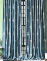 Комплект штор Pasionaria Элис 290x230 с подхватами (серый/голубой) - 