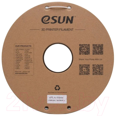 Пластик для 3D-печати eSUN ePLA-Matte Filament / т0034917 (1.75мм, 1кг, радуга)