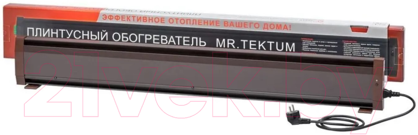 Теплый плинтус электрический Mr.Tektum Smart Line 1.6м правый