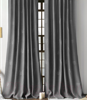 Комплект штор Pasionaria Лука 290x230 с подхватами (серый)