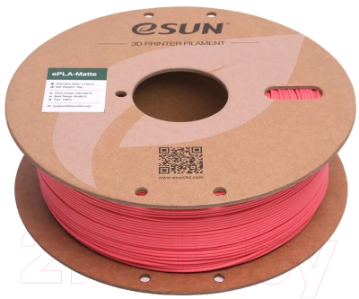 Пластик для 3D-печати eSUN ePLA-Matte Filament / т0036262 (1.75мм, 1кг, клубничный красный)
