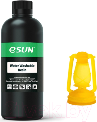 Фотополимерная смола для 3D-принтера eSUN Water Washable Resin For LCD / т0034864 (500г, желтый)