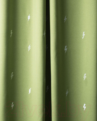 Комплект штор Pasionaria Флэш 290x230 с подхватами (зеленый)