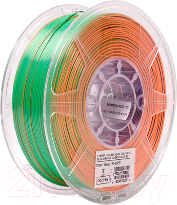 Пластик для 3D-печати eSUN ePLA-Silk Mystic Filament / т0036023 (1.75мм, 1кг, синий/оранжевый)