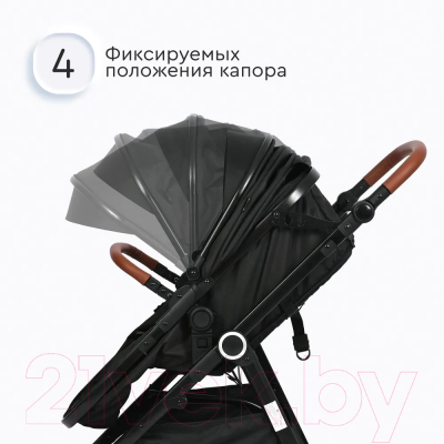 Детская универсальная коляска Tomix Bonny / 619A (Jet Black)