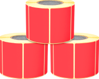 Набор этикеток FLEX-N-ROLL Термо самоклеящиеся Эко 58x40мм / ENB03-58x40-C40-3x0550 (1650шт, красный) - 