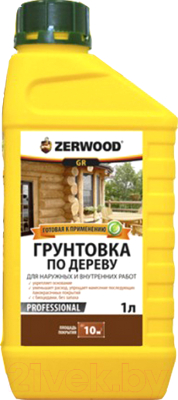 Грунтовка Zerwood GR Акриловая по дереву (1л)