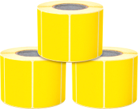 Набор этикеток FLEX-N-ROLL Термо самоклеящиеся Эко 58x40мм / ENB04-58x40-C40-3x0550 (1650шт, желтый) - 