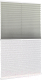 Штора-плиссе Delfa Basic Crush СПШ-35202/1102 Basic Transparent (48x160, серый/белый) - 