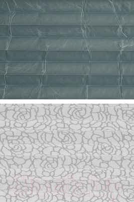 Изображение товара Штора-плиссе Delfa Basic Crush СПШ-35602/1102 Basic Transparent (73x160, маренго/белый)