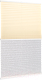 Штора-плиссе Delfa Basic Uni СПШ-3100/1102 Basic Transparent (34x160, кремовый/белый) - 
