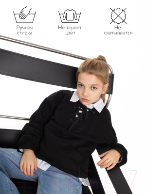 Свитшот детский Amarobaby Top / AB-OD23-T28/09-146 (черный, р.146)