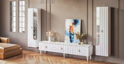 Шкаф навесной Мебель-Неман Лоренсо МН-043-03 (белый)