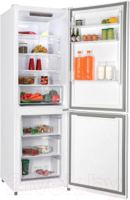 Холодильник с морозильником Nordfrost RFC 350 NFW