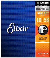 Струны для электрогитары Elixir Strings 12057 10-56 - 