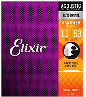 Струны для акустической гитары Elixir Strings 11182 13-53 HD Light - 