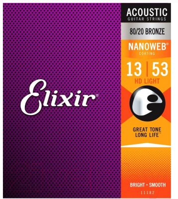 Струны для акустической гитары Elixir Strings 11182 13-53 HD Light