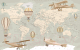 Фотообои листовые Citydecor Карта мира на русском (400x254) - 