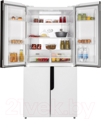 Холодильник с морозильником Nordfrost RFQ 510 NFGW Inverter