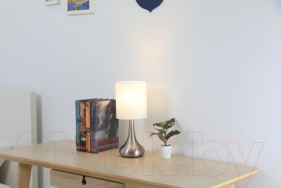 Прикроватная лампа ArtStyle HT-713NICW (никель/белый)