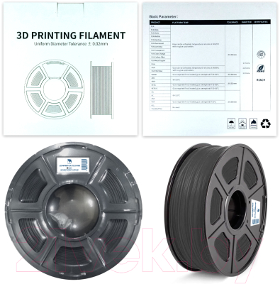 Пластик для 3D-печати NV Print 3D-NVPRINT-PLA-1.75-330-1000-Black