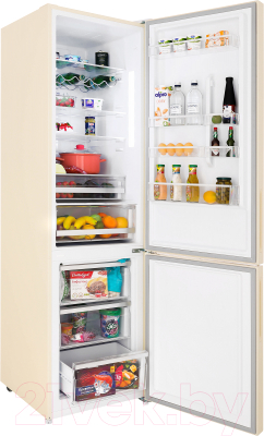 Холодильник с морозильником Hiberg RFC-400DX NFGY Inverter
