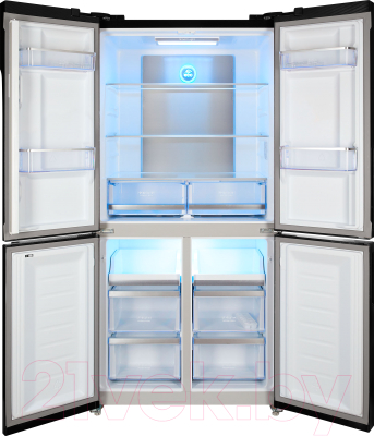Холодильник с морозильником Hiberg RFQ-500DX NFGR Inverter
