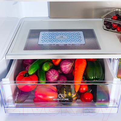 Холодильник с морозильником Hiberg RFQ-500DX NFGB Inverter